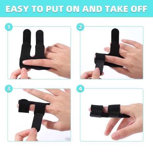 Finger Splint, Trigger Finger Splint Finger Braces Joint Stabilizer, Universal Finger Straightener for Arthritis Pain and Support - Sprain Relief ...