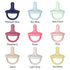 Sweet Child Pacifiers 0-18 Months, Set of 6 Ultra-Light Silicone Binkies with Collapsible Handle & 3 Air Holes for Added Safety, Best Newborn Paci...