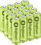 Brightown 16 Pack Rechargeable Battery AA, NiMH Pre Charged Double A Battery for Solar Lights and Household Devices, Recharge up to 1000 Cycles...