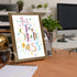 Dry Erase White Board, Magnetic Whiteboard for Wall, Office/School/Home, Hanging Board for Decoration/Planning, 7.8"x 11.8" Rustic Brown Frame(PA-...