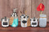 Amolliar Mason Jar Foaming Soap Dispenser Pump Lids, Rustproof Stainless Steel Lid Plastic Pump for Regular Mouth Mason Jar, Kitchen Bathroom Farm...