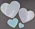 4Set Love Heart Shape Epoxy Mold - Size 18cm, 15cm, 10cm, 5.2cm DIY Resin Casting Silicone Mold (Not Deep Heart)...