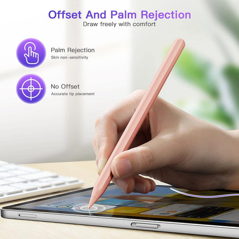 iPad Pencil 2nd Generation with Magnetic Wireless Charging, Apple Pencil 2nd Generation, Smart Pen Compatible with iPad Pro 11 in 1/2/3/4, iPad Pr...