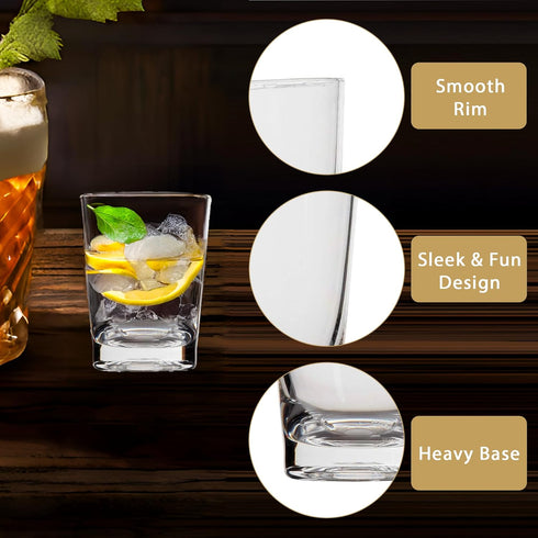 Lily's Home 1.5oz acrylic shot glasses, Premium Clear Acrylic Reusable Cups, Perfect for Any Liquor, Jello Shots, Condiments, Tasting, Sauce, Dipp...