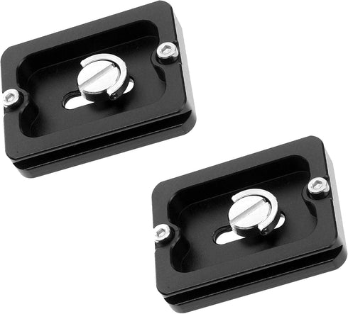(2 Packs) Fotasy 50mm Arca Swiss Plate, 50 mm QR Plate, Quick Release Plate, Small Arca Plate, Tripod Quick Release Plate fits Arca-Swiss Universa...