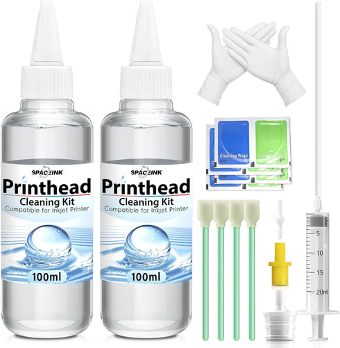 Printhead Cleaning kit 200mL for Epson Printer, Printer Cleaning Kit for HP, Print Head Cleaning Kit for Canon, Inkjet Printer Nozzle Cleaning Kit...