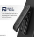 Encased X-Clip Designed for iPhone 12 Mini Clear Case with Belt Holster...
