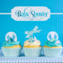 Waydress 24 Pieces Raindrop Garlands Birthday Paper Decorations Blue Paper Hanging Raindrop Shape Garlands for Baby Shower Birthday Wedding Party ...
