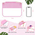 Chenille Letter Clear Travel Zipper Pouch, Preppy Makeup Bag with Removable Shoulder Strap Clear Cosmetic Toiletry Bag, Water-proof Makeup Travel ...