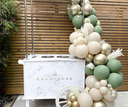 Sage Green Gold Confetti Balloons - 50 pcs Olive Green Blush Gold Metallic Latex Balloon for Eucalyptus Birthday Baby Shower Wedding Bridal Shower...