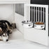 2 Pack Dog Crate Kennel Water Bowl No Spill, Hanging Stainless Steel Dog Bowls Attach to Kennel Cage Crate, Food Water Bowl Dish for Medium Small ...