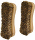 All-Natural Wooden Scrub Brush Set | Wooden Handle | Palmyra Bristle Brush for Cleaning | Eco Friendly Cleaning Products | Scrub Brush Set of 2...
