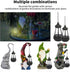 Replacement Solar Light Parts Garden Statue Gnome Solar Light Replacement Plastic Solar Hanging LED Lantern for Outdoor DIY Fairy Garden Decor Gno...