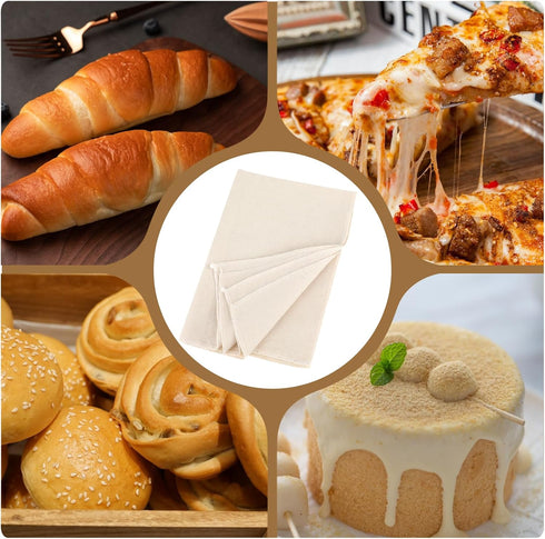 Thick Bread Towel for Homemade Bread, 14x18 Inch Bread Proofing Cloth Cover Reusable Sourdough Bread Baking Supplies Linen Cloth Baking Bread Clot...
