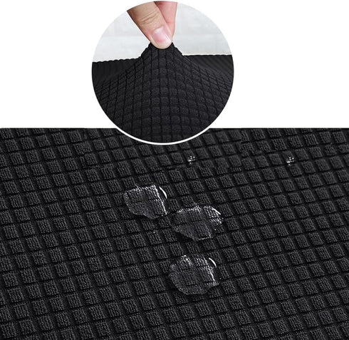 Stretchable Office Chair Seat and Back Cover Set Elastic Fit Desk Computer Chair Slipcover Removable Chair Cover Bedroom Chair Cover, Easy-Care (B...