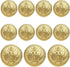 11 Piece Blazer Button Set - for Blazer, Suits, Sport Coat, Uniform, Jacket (Gold 11 Piece 2#) 15MM 20MM...