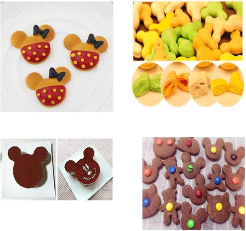 Mickey Love Heart Cookie Cutter, Pack of 5,Set of 2...