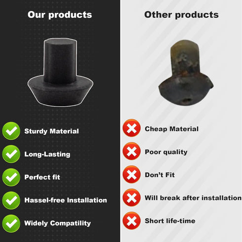 Rubber Grate Feet Kit for Bosch/Thermador 413552 - Stove Range Grates-16 Pack - New