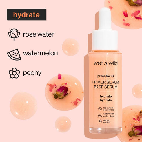 wet n wild Prime Focus Facial Serum Primer Makeup Extending, Hydrating Face Skin Care Product, Reduces Fine Lines And Wrinkles, For Repairing Dry ...