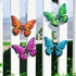4 PCS Metal Butterfly 9.6" Butterflies Outdoor Fence Yard Art Wall Decor Hanging Decorations for Garden Living Room Bedroom Patio Balcony Gift for...