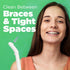 GUM Proxabrush Go-Betweens Refills - Tight - Compatible with GUM Permanent Handle -Reusable Interdental Brushes for Tight Teeth - Soft Bristled De...
