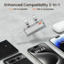 Flow Mini Portable Charger, 5000mAh Small Power Bank with Changeable Plugs and Built in Cable, Dual Output USB-C External Battery Compatible with ...
