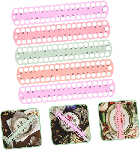 5pcs Plastic Storage Tool - Thread Board Holder - Floss Winding Bobbins - Needlework Card for Craft DIY Sewing - Essential Cross Stitch Hoop - Thr...