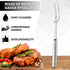 Browne Two Pronged Fork Tine Elite - 11 Inch Kitchen Forks Carving Fork for Meat Stainless Steel Kitchen Utensils Meat Fork Carving - Silver Heavy...
