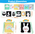 OKOOKO Black and White Baby Book High Contrast Baby Toy 0-6 Months Baby Soft Book Tummy Time Toy Crib Stroller Toy Montessori Sensory Toy Early Ed...