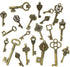 125 PCS Vintage Skeleton Key Set Charms, JIALEEY Mixed Antique Style Bronze Brass for Pendant DIY Jewelry Making Wedding Party Favors...
