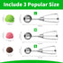 3PCS Ice Cream Scoop,Premium cookie scoop set,Small/Medium/Large stainless steel Scoops,Professional Ice cream Scooper with Trigger Release for Ba...