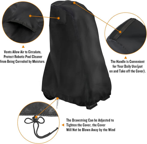 Pool Cleaner Caddy Cover Fit for Dolphin Caddy, Outdoor Robotic Pool Cleaner Cover Waterproof Pressure Washer Cover...