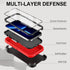 iPhone 13 Pro Max Case with Belt Clip and 2 Pack Screen Protector - Military Grade Rugged Full Body Phone Case (Red+Black)......