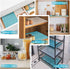 Bloss Fridge Liners, Refrigerator Liners, Easy to Clean Fridge Shelf Liners Non-Slip Refrigerator Mats for Shelves,Cabinet, Drawers, Cupboard(Grid...