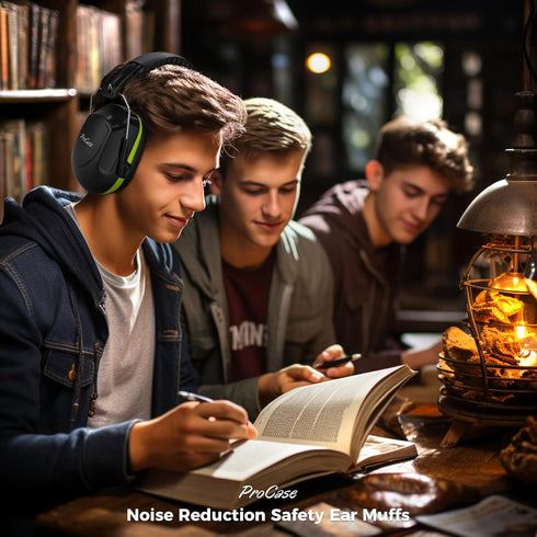 ProCase Noise Reduction Safety Ear Muffs, Hearing Protection Earmuffs, NRR 28dB Noise Sound Protection Headphones for Shooting Gun Range Mowing Co...