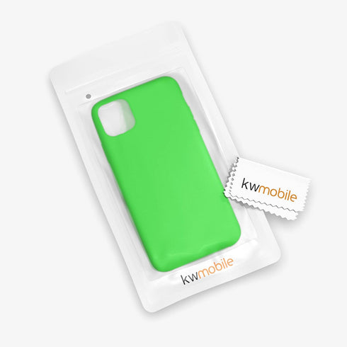 kwmobile Case Compatible with Apple iPhone 11 Pro Max Case - TPU Silicone Phone Cover with Soft Finish - Lime Green...