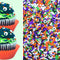 Edible Halloween Eyeballs Orange Black Purple Green White Cake Confetti Sprinkles Cake Cookie Cupcake Ice cream Donut Jimmies Quins 4oz...