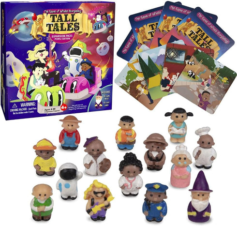SCS Direct, Tall Tales Story Telling Board Game Expansion Pack: People Edition - includes 14 New Educational Game Pieces and 4 Story Cards - Promo...