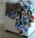 Unisex Baby Reversible Minky Dot Stroller Blanket (Choose Color) (Dinosaurs/Grey)...