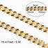 Jabogrii 5 Meters Gold Plated Aluminum Jewelry Making Chains Curb Cuban Chain for Jewelry Making DIY Craft Chain Jewelry Findings...