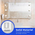 8 Sets of Metal Mirror Hanging Kit, Wall Mounting Mirror Clips for 1/4 Inch Mirror with Screw Rubber Pad, Heavy Mirror Mounting Hardware for Billb...