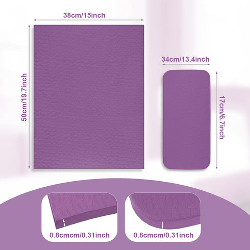 Sewing Machine Mat & Foot Pedal Mat, 19.7x15in & 13.4x6.7in Anti-Slip Sewing Machine Muffling Pad Set Decrease Vibrations Noise Sewing Accessories...