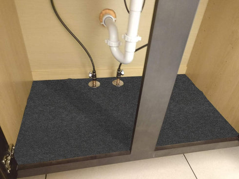 Under The Sink Mat,Cabinet Mat – Absorbent/Waterproof – Protects Cabinets, Premium Shelf Liner, Contains Liquids,Washable (24"×30")...