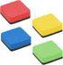 4 Pack Dry Erase Erasers Whiteboard Cleaner Pads Chalkboard Small Wipers Colorful Marker Erase Supplies for Classroom Office Glass White Board Tea...