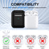 for AirPod Case Cover, Military Grade Anti-Fall Soft Silicone Shock-Absorbing Protective AirPod 2&1 Generation Case Skin Touch with Keychain and C...