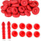 Red Caulk Cap Caulk Saver Cap Caulk Finishing Tool Adhesive Caulk Saver Caps Universal Caulking Tube Covers Tube Caps for Sealing and Preserving O...