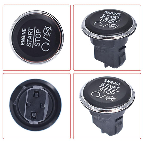 labwork Keyless Go Push to Start Stop Engine Dash Ignition Button Switch 1FU931X9AC 1FU931X9AB Replacement for Grand Cherokee...