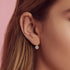 Austrian Crystal Halo Round Drop Leverback Earrings for Women 14K Rose Gold Plated Hypoallergenic Jewelry...