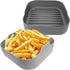 Silicone Air fryer Liners Square, Reusable Airfryer Basket, 6 Quart Air Fryer Inserts, Air Fryer Oven, Microwave Tray Pots, Air Fryer Rubber Acces...