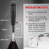 X AUTOHAUX Black Shifter Knob Automatic Gear Shift Knob with Push Buttons Universal Aluminum Alloy Lever Long Handle Stick with Adapter Set for Mo...